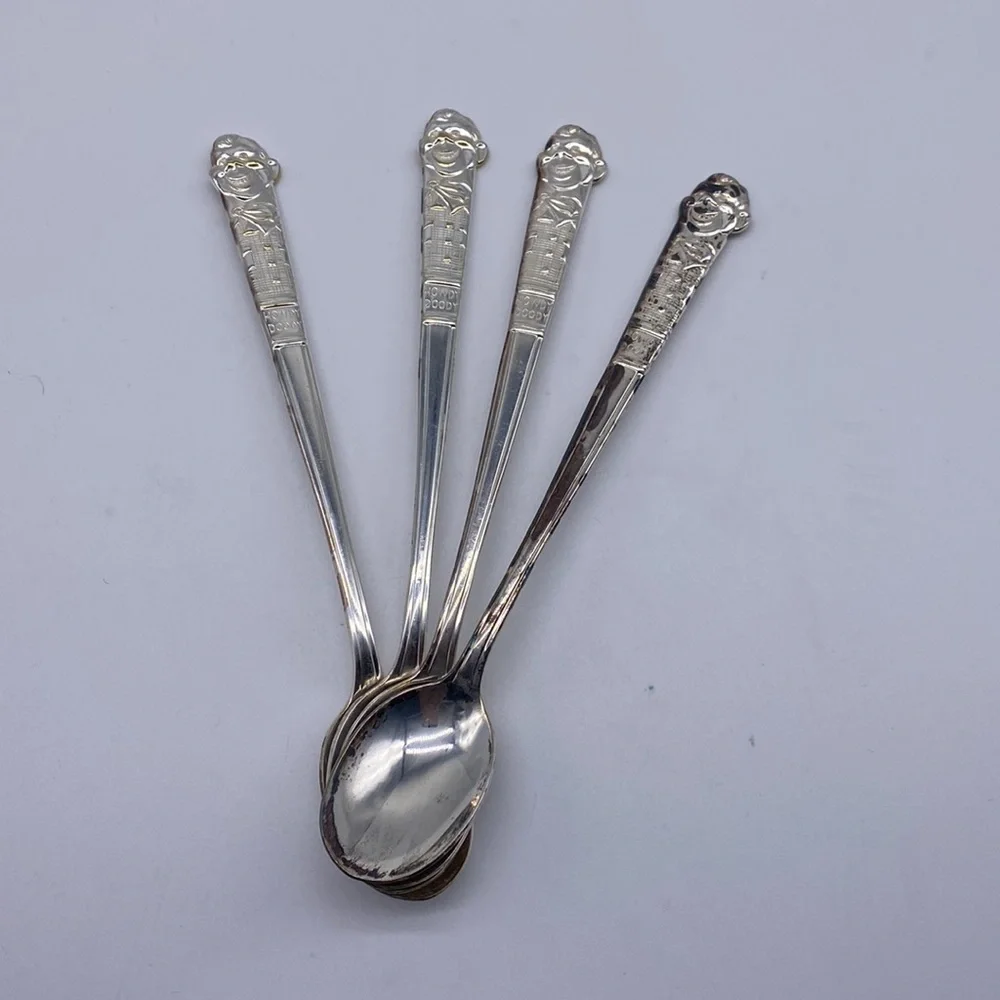 Vintage Howdy Doody Ice‎ Cream Figural Soda Spoon Set of 4
